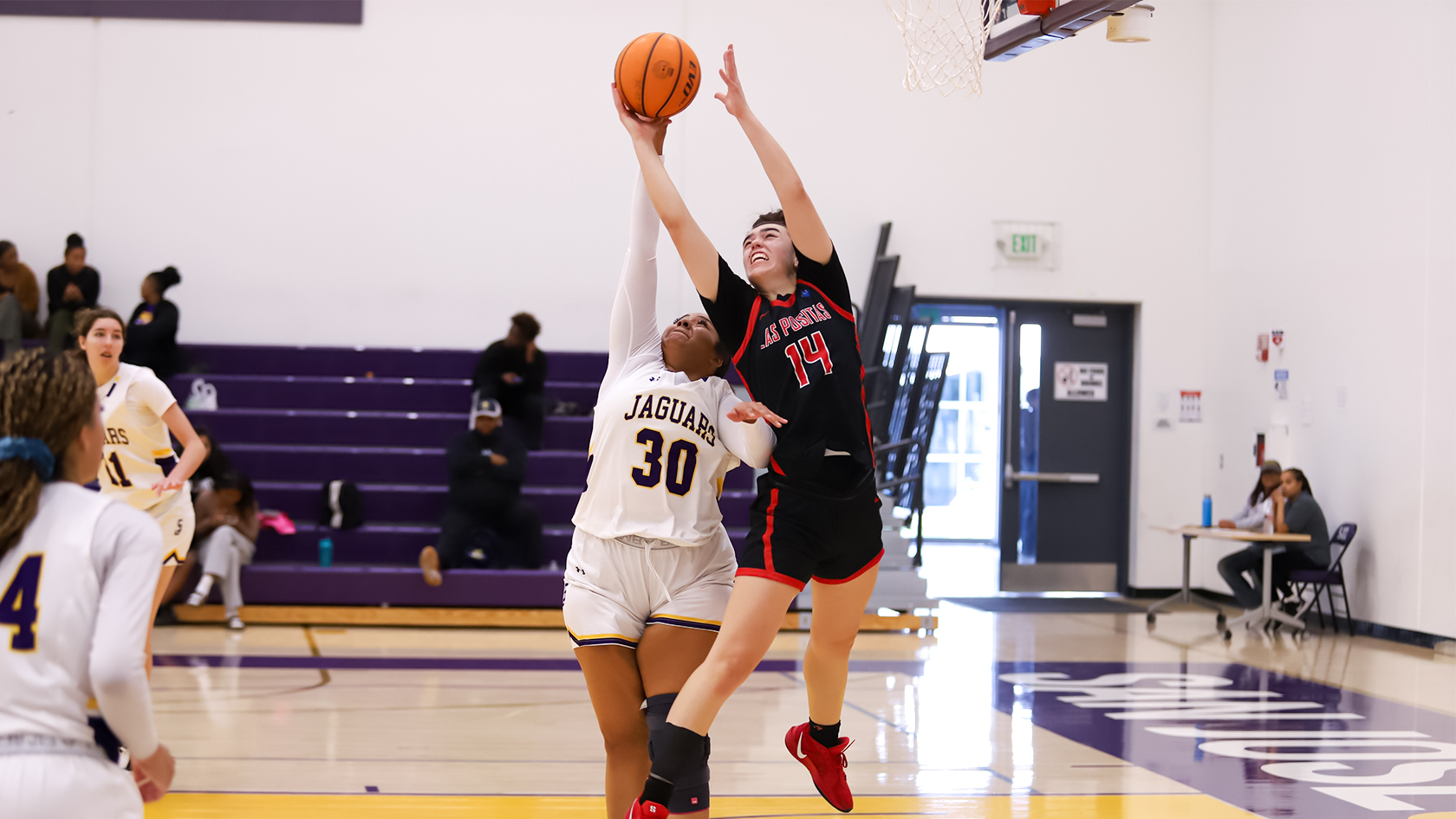 Montini goes up for a rebound