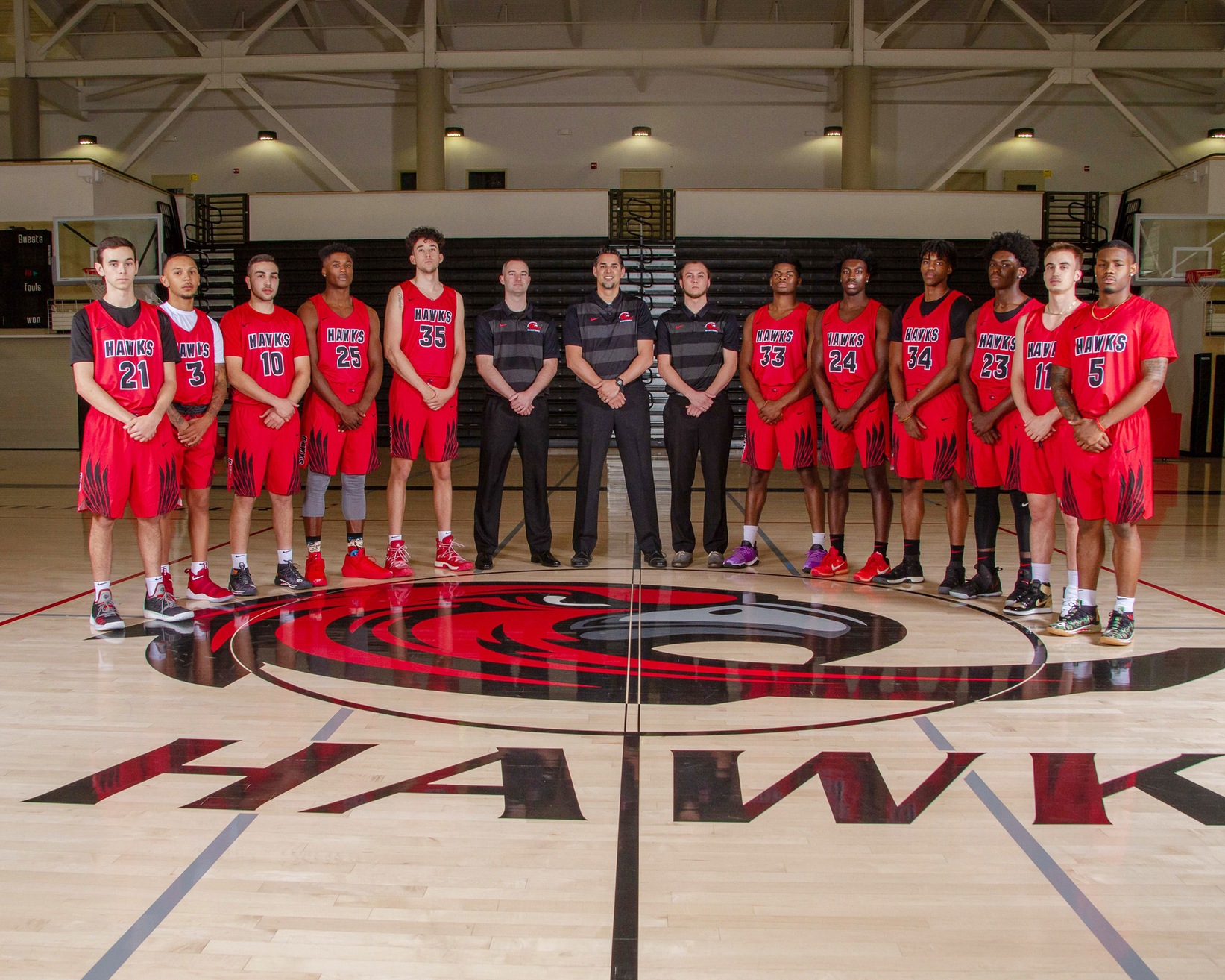 Men's Hawks Basketball Team