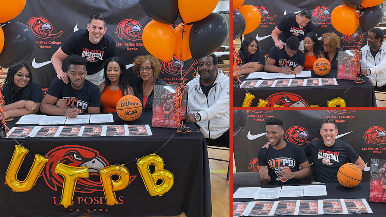 Jordahn Johnson made his signing official at a ceremony on campus with head coach James Giacomazzi and his family.